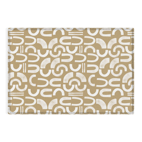 Marta Barragan Camarasa Mosaic of curved shapes I Outdoor Rug