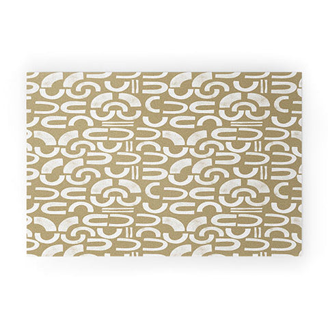 Marta Barragan Camarasa Mosaic of curved shapes I Welcome Mat