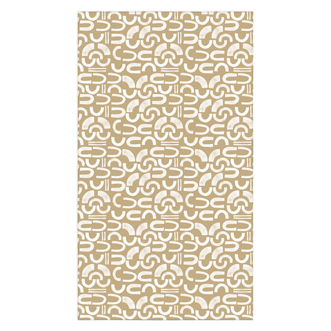 Marta Barragan Camarasa Mosaic of curved shapes I Tablecloth