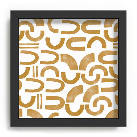 Marta Barragan Camarasa Mosaic of curved shapes II Recessed Framing Square