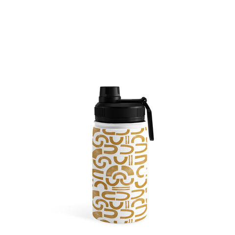 Marta Barragan Camarasa Mosaic of curved shapes II Water Bottle