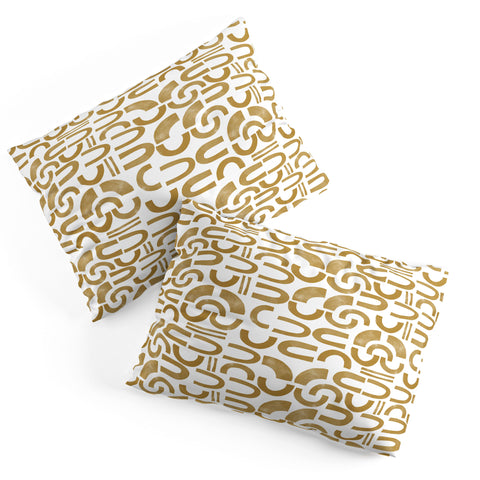 Marta Barragan Camarasa Mosaic of curved shapes II Pillow Shams