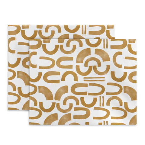 Marta Barragan Camarasa Mosaic of curved shapes II Placemat