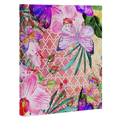 Marta Barragan Camarasa Mosaic of nature and butterflies Art Canvas
