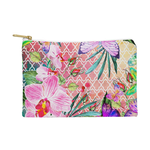Marta Barragan Camarasa Mosaic of nature and butterflies Pouch
