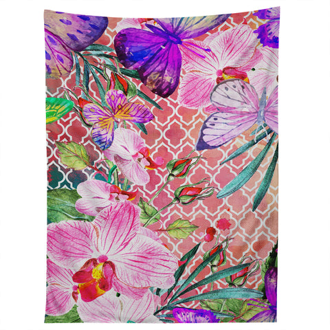 Marta Barragan Camarasa Mosaic of nature and butterflies Tapestry