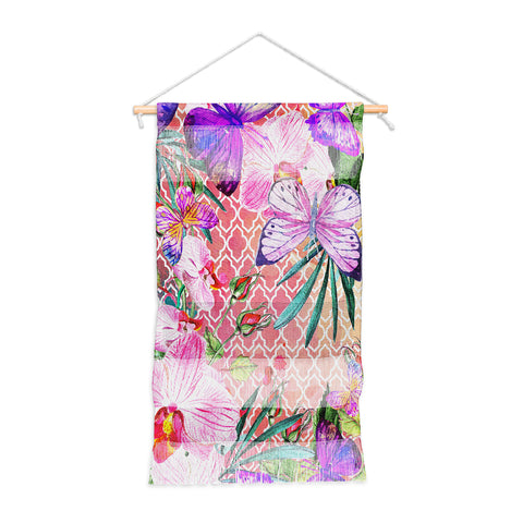 Marta Barragan Camarasa Mosaic of nature and butterflies Wall Hanging Portrait