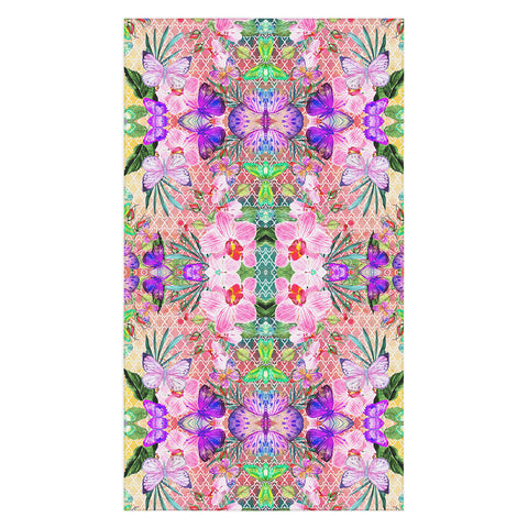 Marta Barragan Camarasa Mosaic of nature and butterflies Tablecloth