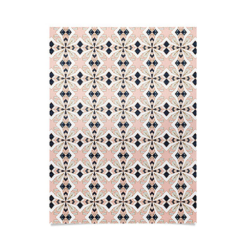 Marta Barragan Camarasa Mosaic pattern geometric marbled 0I Poster
