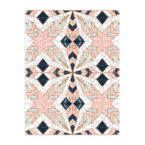 Marta Barragan Camarasa Mosaic pattern geometric marbled 0I Puzzle
