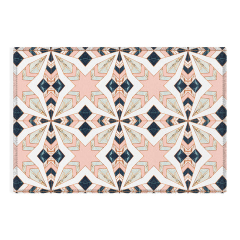Marta Barragan Camarasa Mosaic pattern geometric marbled 0I Outdoor Rug