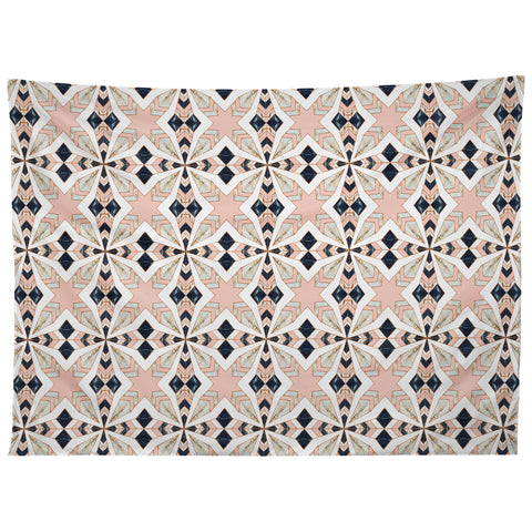 Marta Barragan Camarasa Mosaic pattern geometric marbled 0I Tapestry