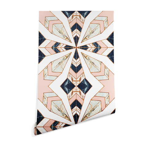 Marta Barragan Camarasa Mosaic pattern geometric marbled 0I Wallpaper