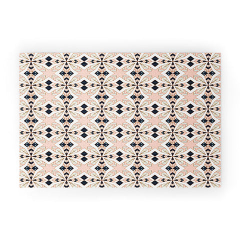 Marta Barragan Camarasa Mosaic pattern geometric marbled 0I Welcome Mat
