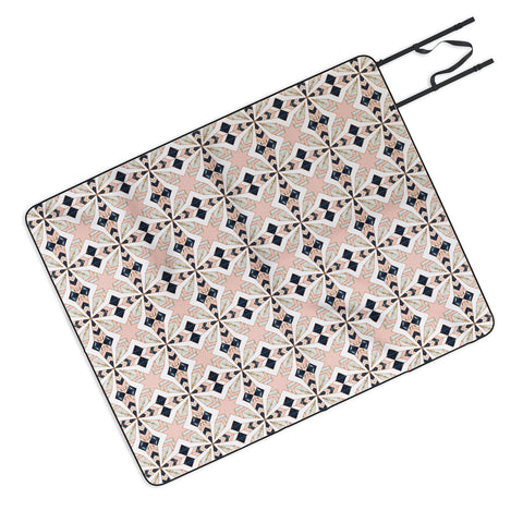 Marta Barragan Camarasa Mosaic pattern geometric marbled 0I Picnic Blanket