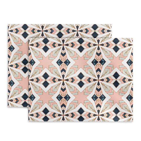 Marta Barragan Camarasa Mosaic pattern geometric marbled 0I Placemat
