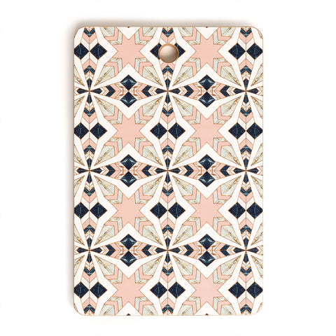 Marta Barragan Camarasa Mosaic pattern geometric marbled I Cutting Board Rectangle
