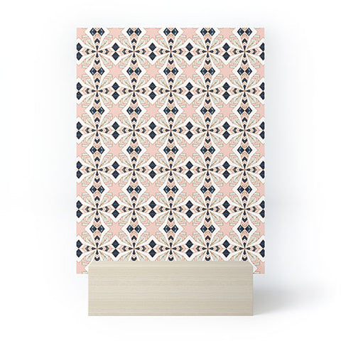 Marta Barragan Camarasa Mosaic pattern geometric marbled I Mini Art Print