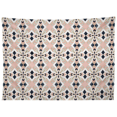 Marta Barragan Camarasa Mosaic pattern geometric marbled I Tapestry