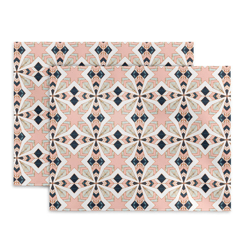 Marta Barragan Camarasa Mosaic pattern geometric marbled I Placemat