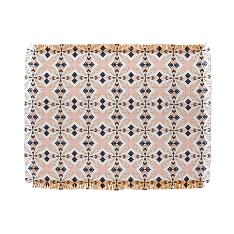 Marta Barragan Camarasa Mosaic pattern geometric marbled I Throw Blanket