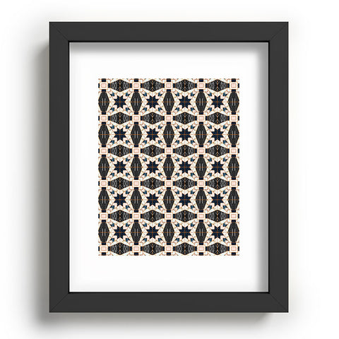 Marta Barragan Camarasa Mosaic pattern geometric marbled II Recessed Framing Rectangle