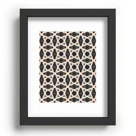 Marta Barragan Camarasa Mosaic pattern geometric marbled II Recessed Framing Rectangle