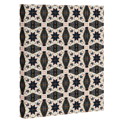 Marta Barragan Camarasa Mosaic pattern geometric marbled II Art Canvas