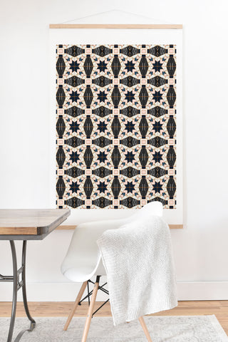 Marta Barragan Camarasa Mosaic pattern geometric marbled II Art Print And Hanger