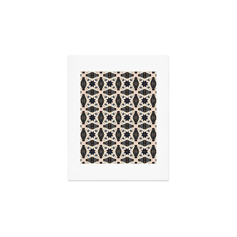 Marta Barragan Camarasa Mosaic pattern geometric marbled II Art Print