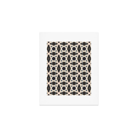 Marta Barragan Camarasa Mosaic pattern geometric marbled II Art Print