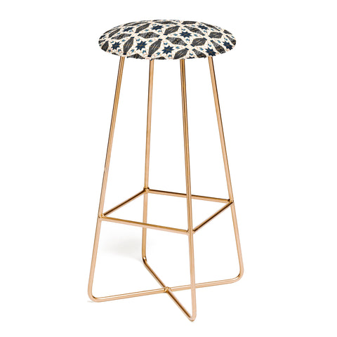 Marta Barragan Camarasa Mosaic pattern geometric marbled II Bar Stool