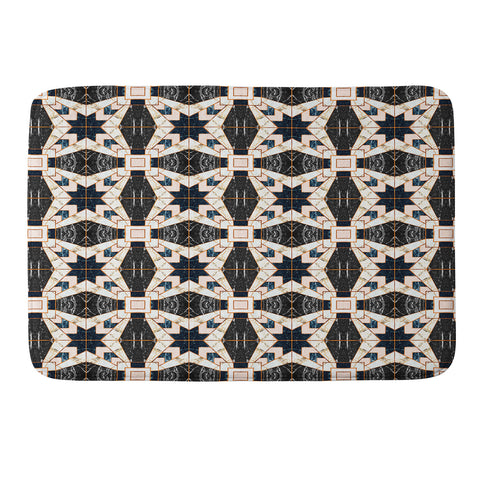 Marta Barragan Camarasa Mosaic pattern geometric marbled II Memory Foam Bath Mat