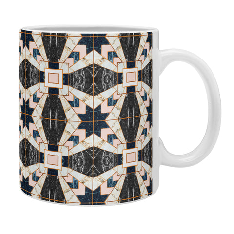 Marta Barragan Camarasa Mosaic pattern geometric marbled II Coffee Mug