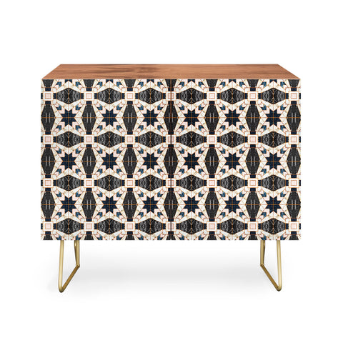 Marta Barragan Camarasa Mosaic pattern geometric marbled II Credenza