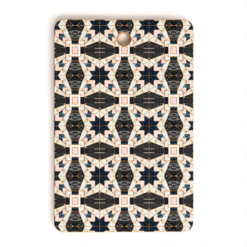 Marta Barragan Camarasa Mosaic pattern geometric marbled II Cutting Board Rectangle