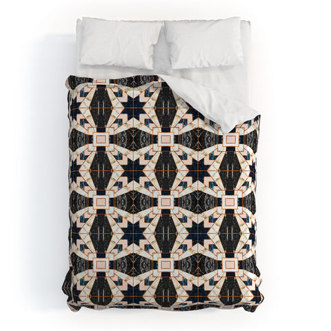 Marta Barragan Camarasa Mosaic pattern geometric marbled II Duvet Cover
