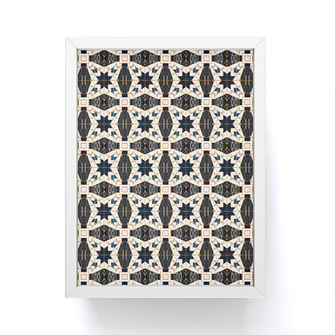 Marta Barragan Camarasa Mosaic pattern geometric marbled II Framed Mini Art Print