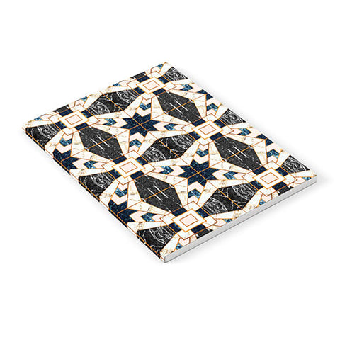 Marta Barragan Camarasa Mosaic pattern geometric marbled II Notebook