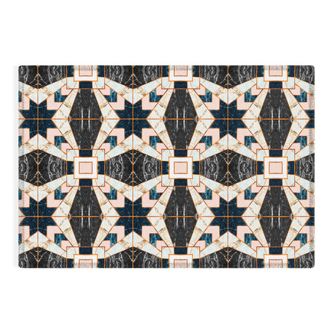 Marta Barragan Camarasa Mosaic pattern geometric marbled II Outdoor Rug
