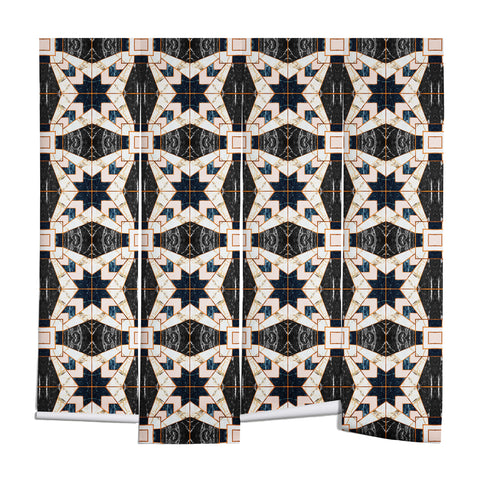 Marta Barragan Camarasa Mosaic pattern geometric marbled II Wall Mural