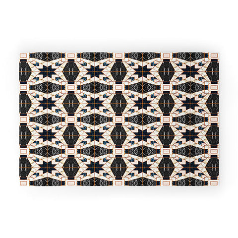 Marta Barragan Camarasa Mosaic pattern geometric marbled II Welcome Mat