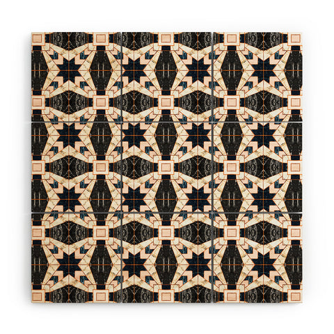Marta Barragan Camarasa Mosaic pattern geometric marbled II Wood Wall Mural
