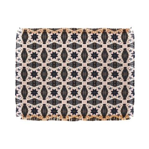 Marta Barragan Camarasa Mosaic pattern geometric marbled II Throw Blanket