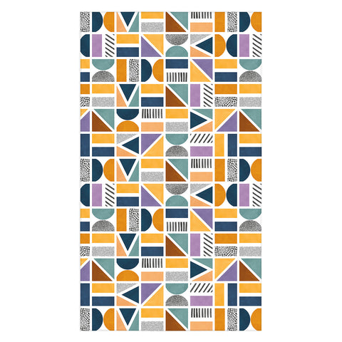 Marta Barragan Camarasa Mosaic shapes and textures Clf Tablecloth