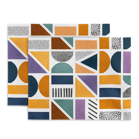 Marta Barragan Camarasa Mosaic shapes and textures Clf Placemat