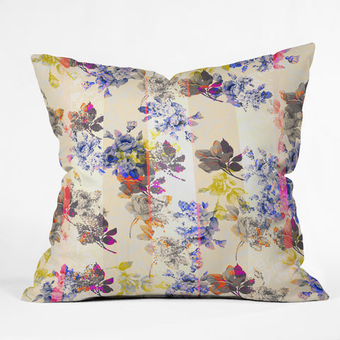 Marta Barragan Camarasa mosaic stripes Throw Pillow