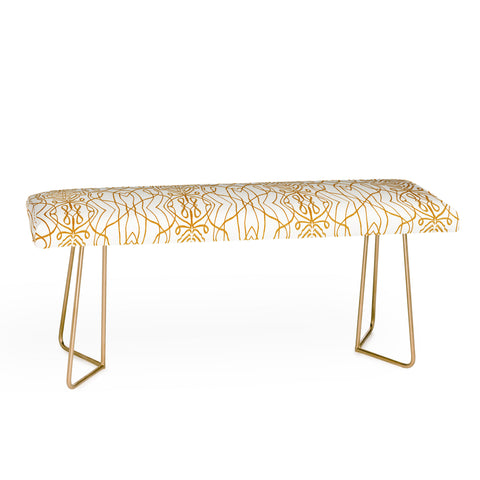 Marta Barragan Camarasa Mosaic Strokes Line Art Bench