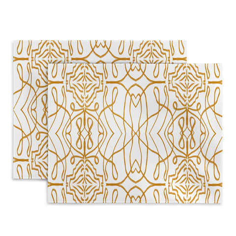 Marta Barragan Camarasa Mosaic Strokes Line Art Placemat