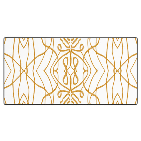 Marta Barragan Camarasa Mosaic Strokes Line Art Desk Mat
